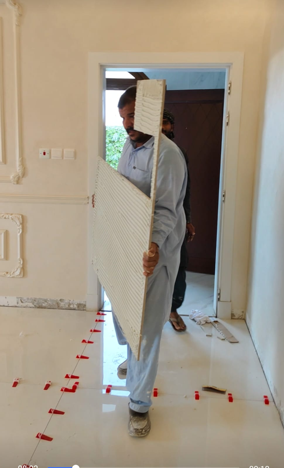 معلم بلاط باكستاني مبلط سيراميك بورسلان رخام تركيب مسبح - Image 5