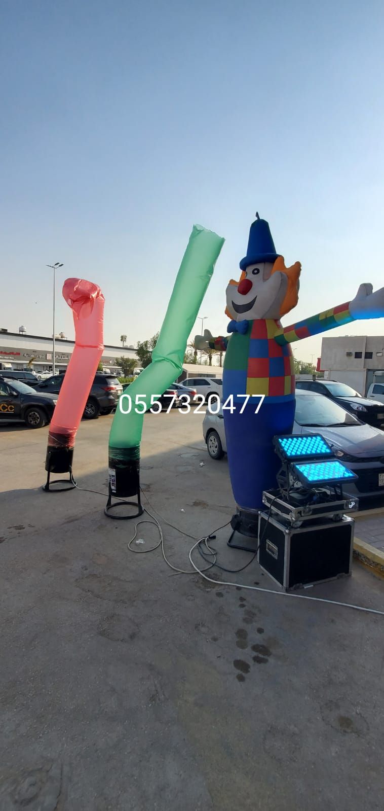 تأجير بالونات نفيخات بوالين اكياس هوائيه راقصه افتتاح محلات