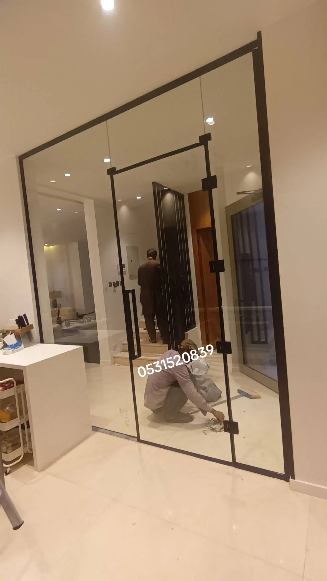 تركيب زجاج سكريت  والمنيوم