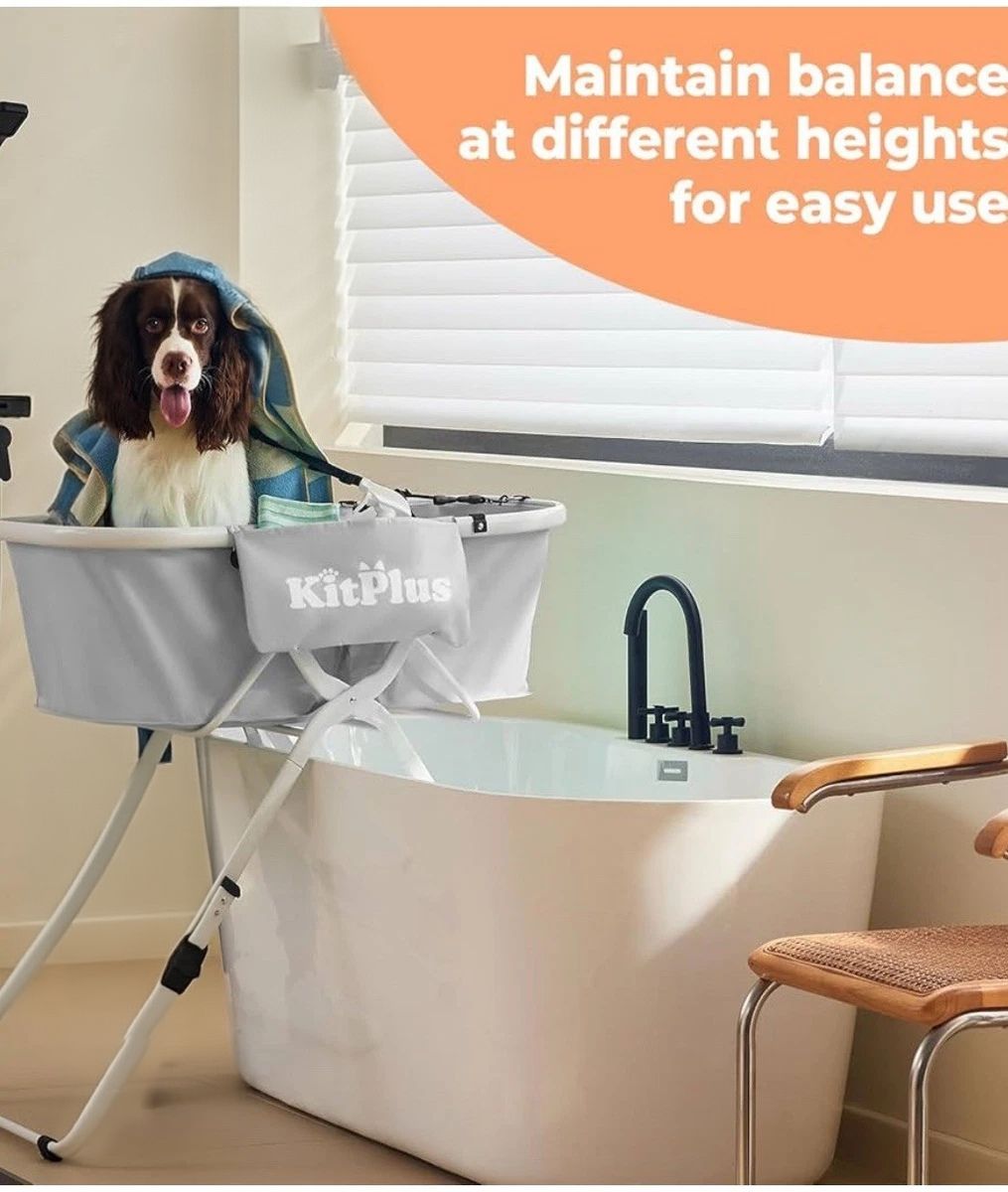 حوض استحمام للكلاب وقطط مزود بخمسة وضعيات غسيل قابلة للتعديل - Image 3