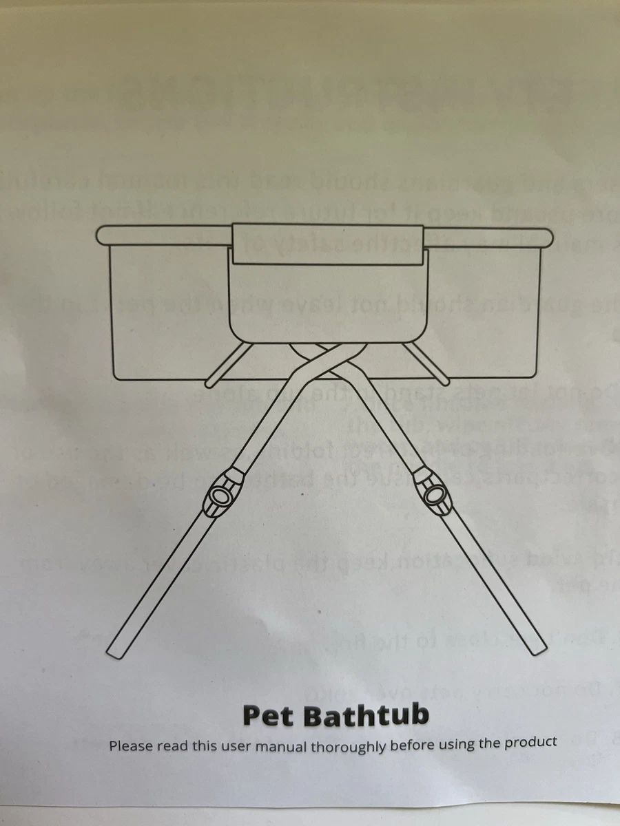 حوض استحمام للكلاب وقطط مزود بخمسة وضعيات غسيل قابلة للتعديل - Image 8