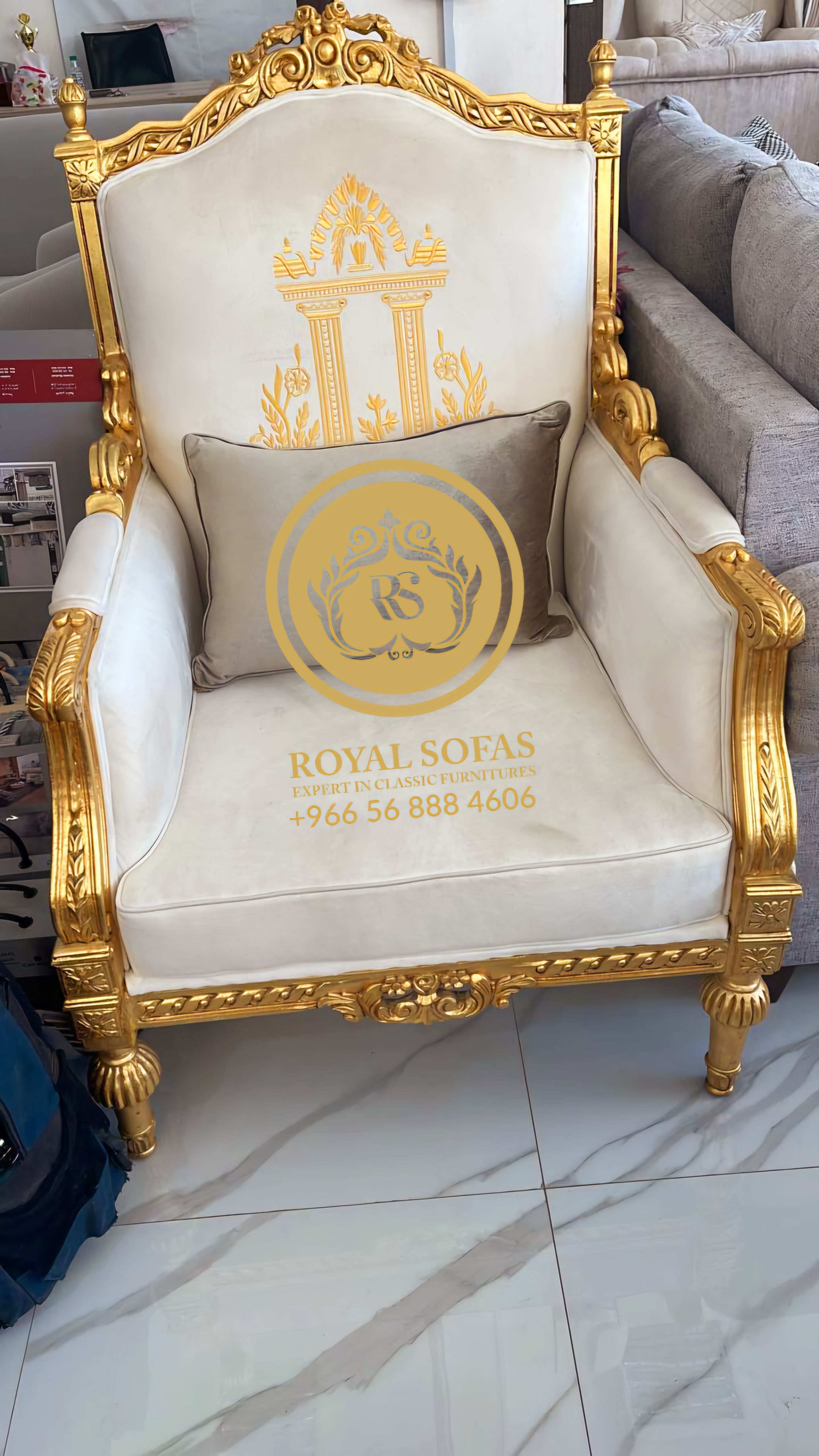 تفصيل كافة أنواع اطقم ومجالس الكنب الكلاسيكية الملكية - Image 9
