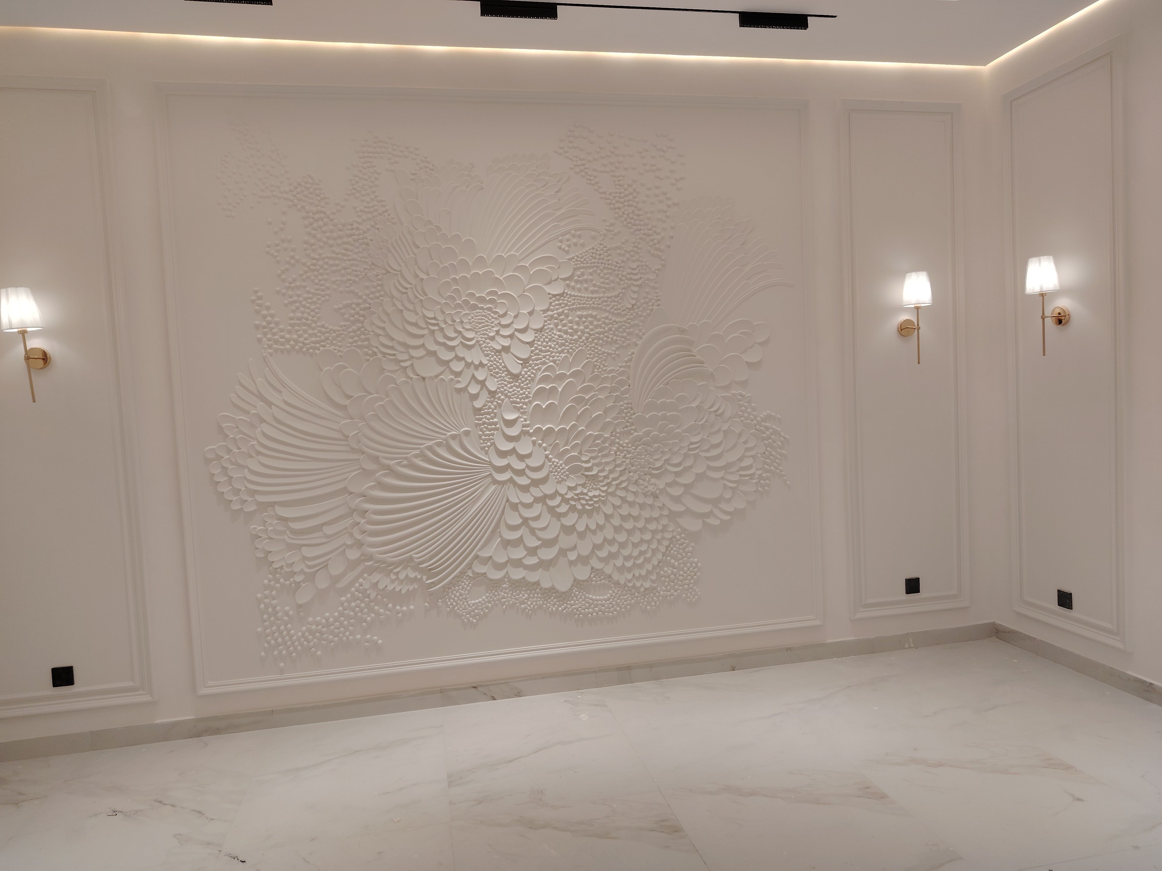 استرجي دهانات اخشاب وحديد تجاليد على الجدار غرفة - Image 19