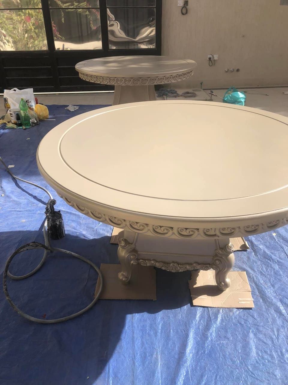 دهان أبواب وطاولات وكراسي وصبغ ناري - Image 8