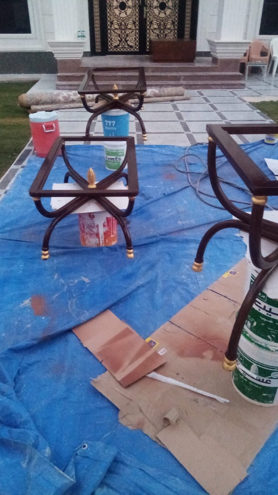 دهان أبواب وطاولات وكراسي وصبغ ناري - Image 15