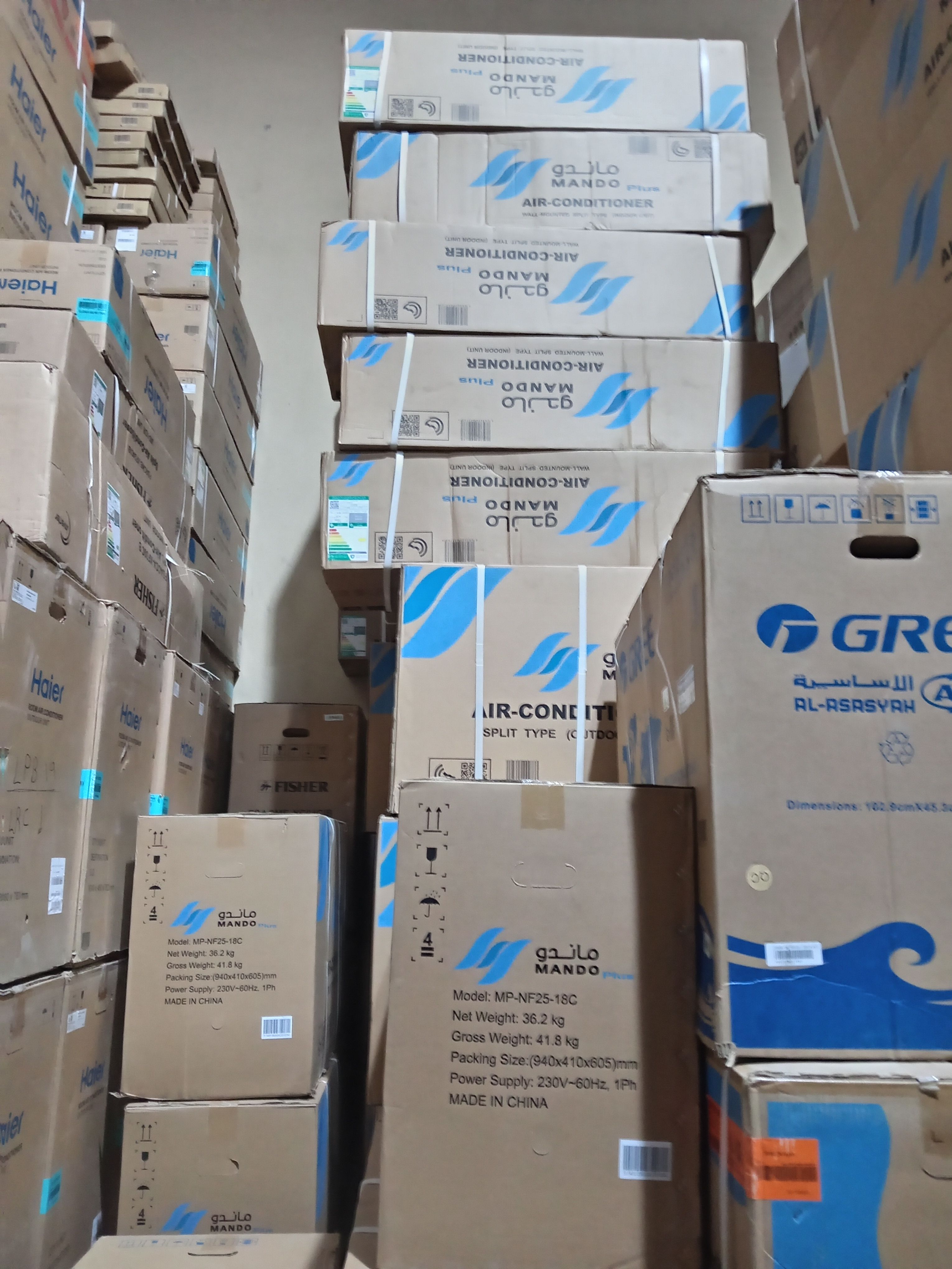 مكيفات جديده شامله التوصيل والتركيب