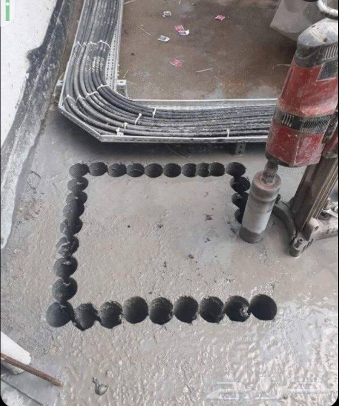 خرسانة بالكور لعمل فتحة خدمات بدون ما نأثر على باق - Image 2