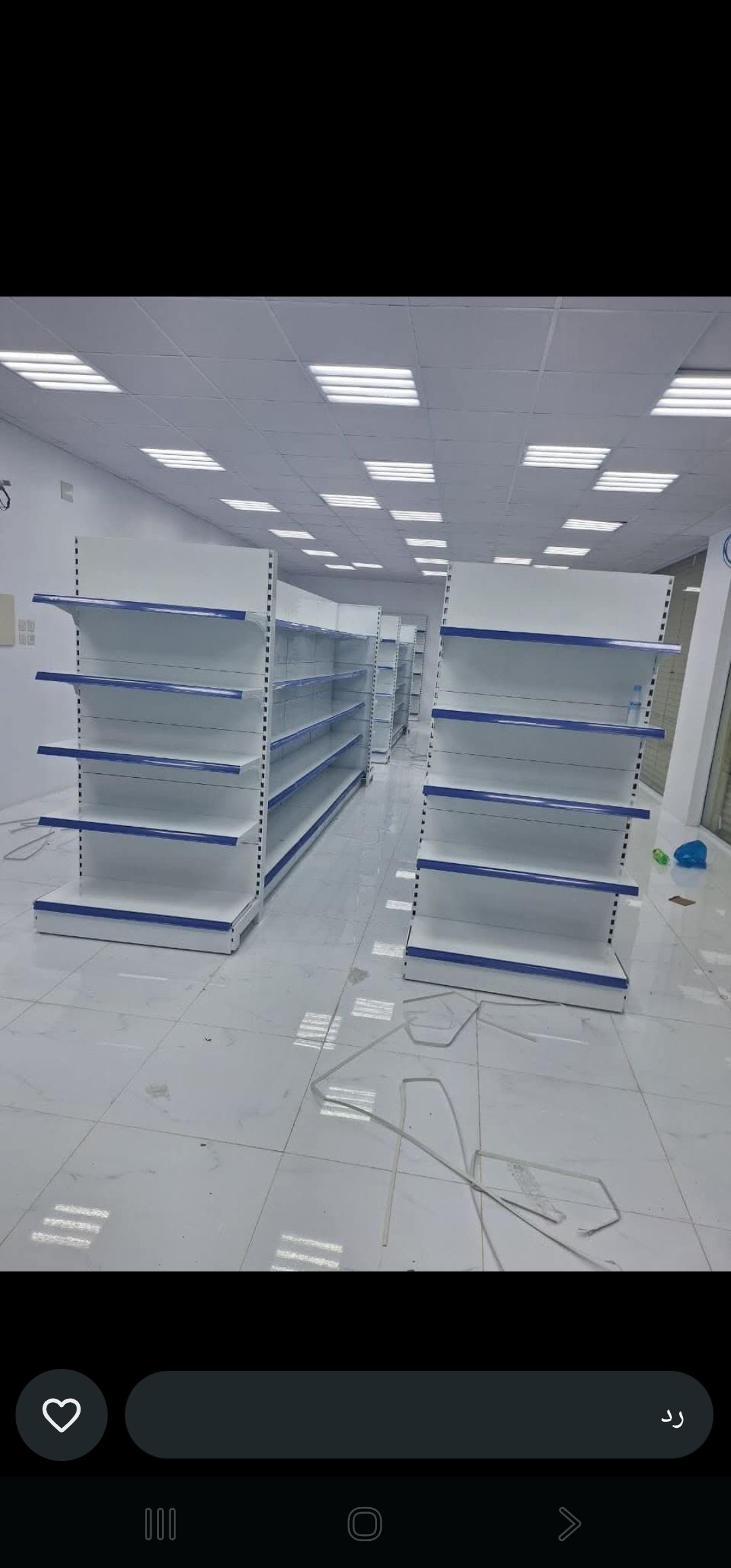 لبيع وشراء وفك وتركيب جميع انواع الرفوف مستودعات وبقاله